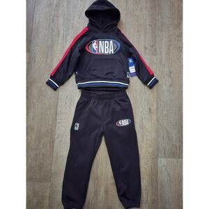 NBA Kids Black Hoodie Sweatpants Set Size 4T *NWT*